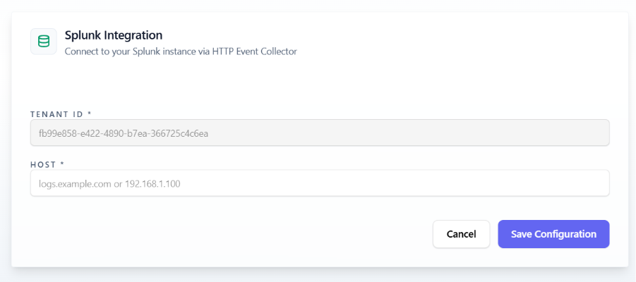 Splunk Configuration