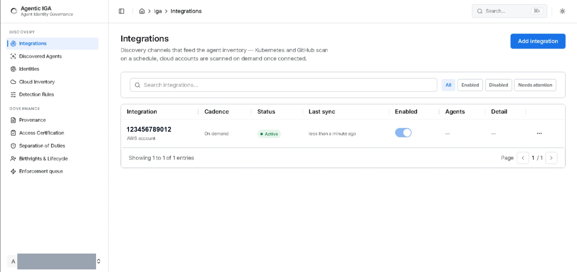 Integration active