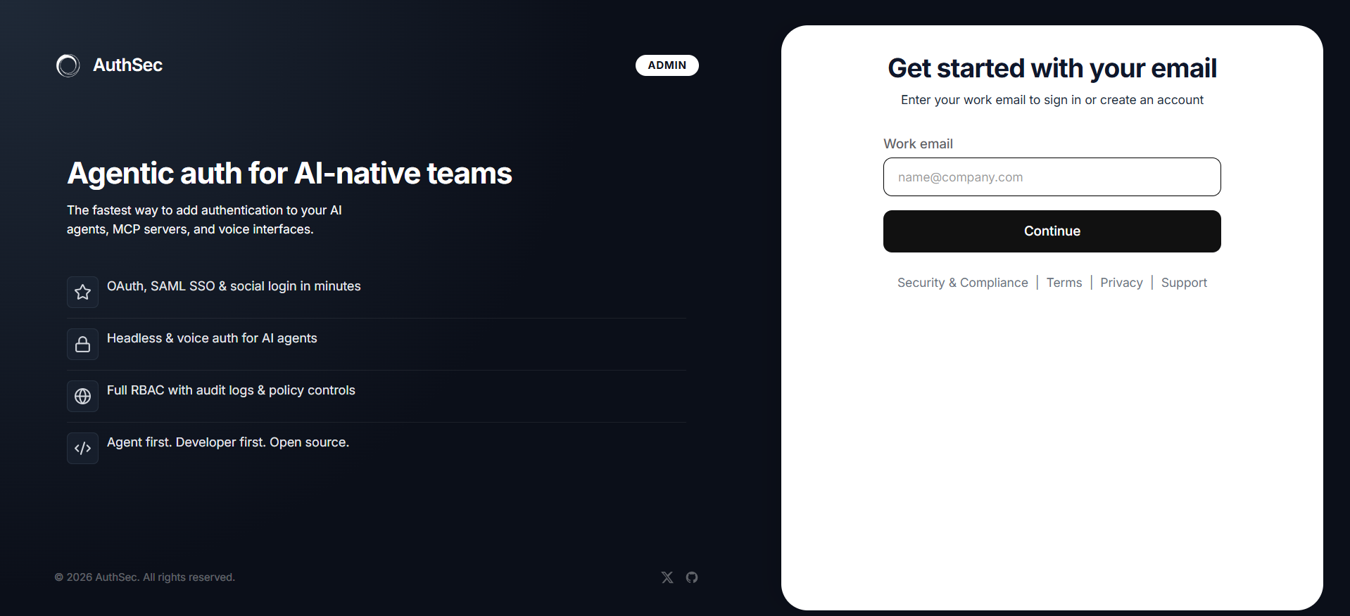 AuthSec sign-in