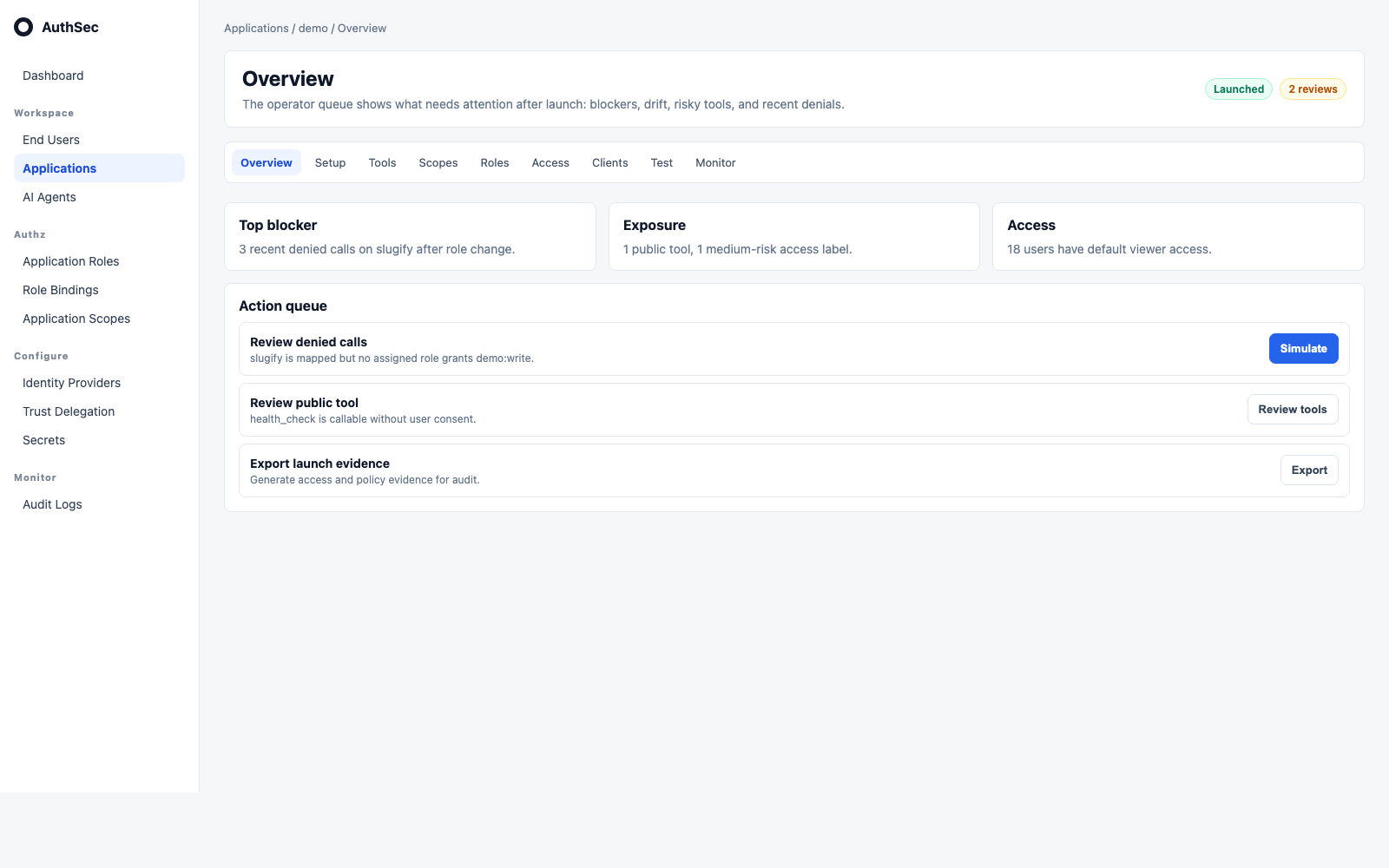 Applications overview