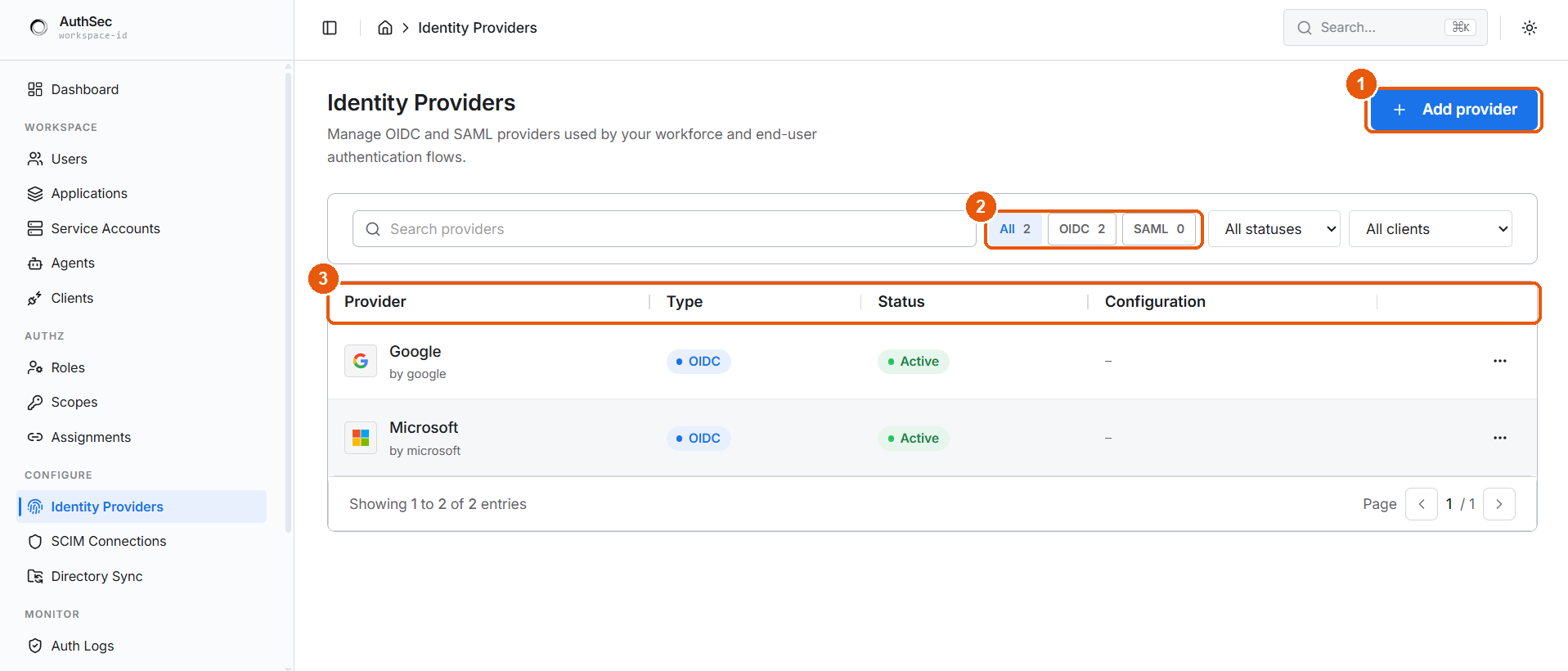 Identity Providers